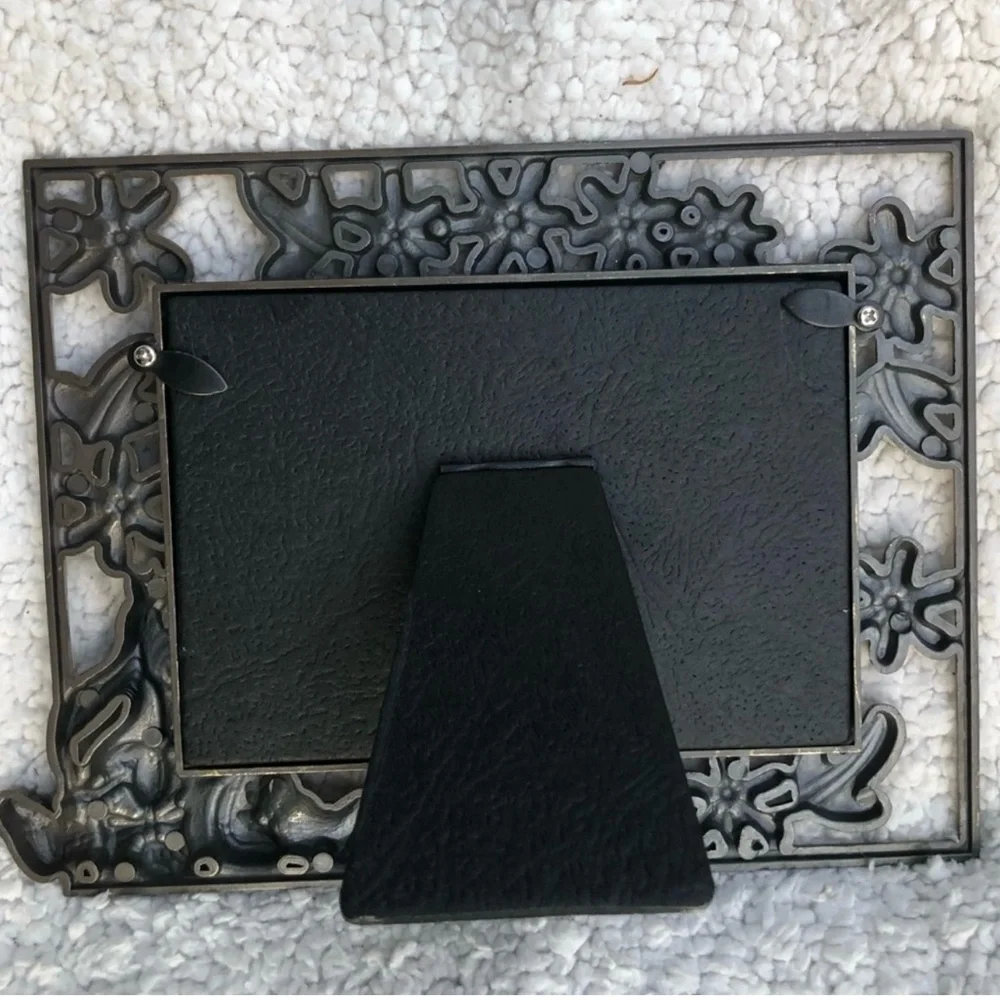Winnie the Pooh Eeyore gold metal brass picture frame Walt Disney collectible